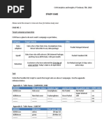 Study Case: Please Send The Answer in Max One Hour For Below Study Case