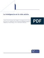 Inteligencia Fluida y Cristalizada en La Edad Adulta