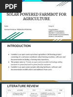 Olar Powered Farmbot For Agriculture