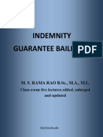 INDEMNITY - GUARENTEE