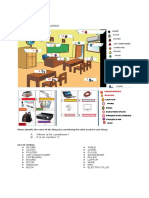 Expanding Vocabularies: Students' Work Sheet For Material Things in The Classroom