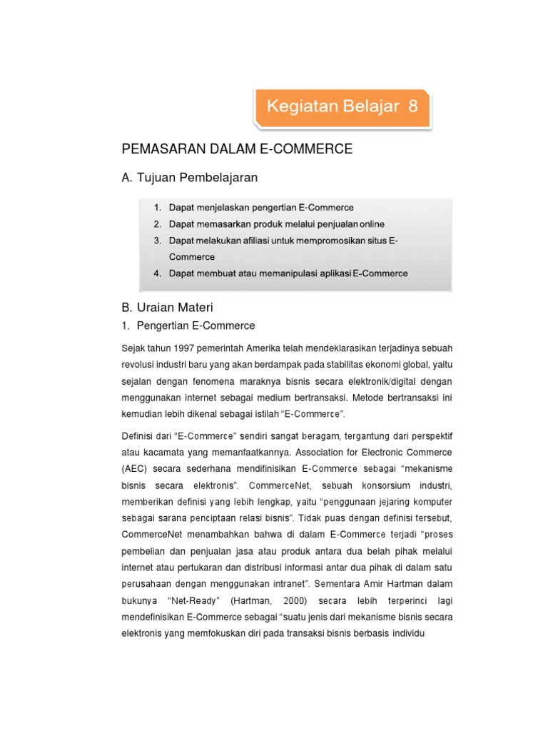 PEMASARAN DALAM E Commerce | PDF | Komputer