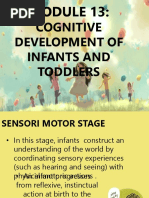 Module 13 Cognitive Development of Infants and Toddlers 