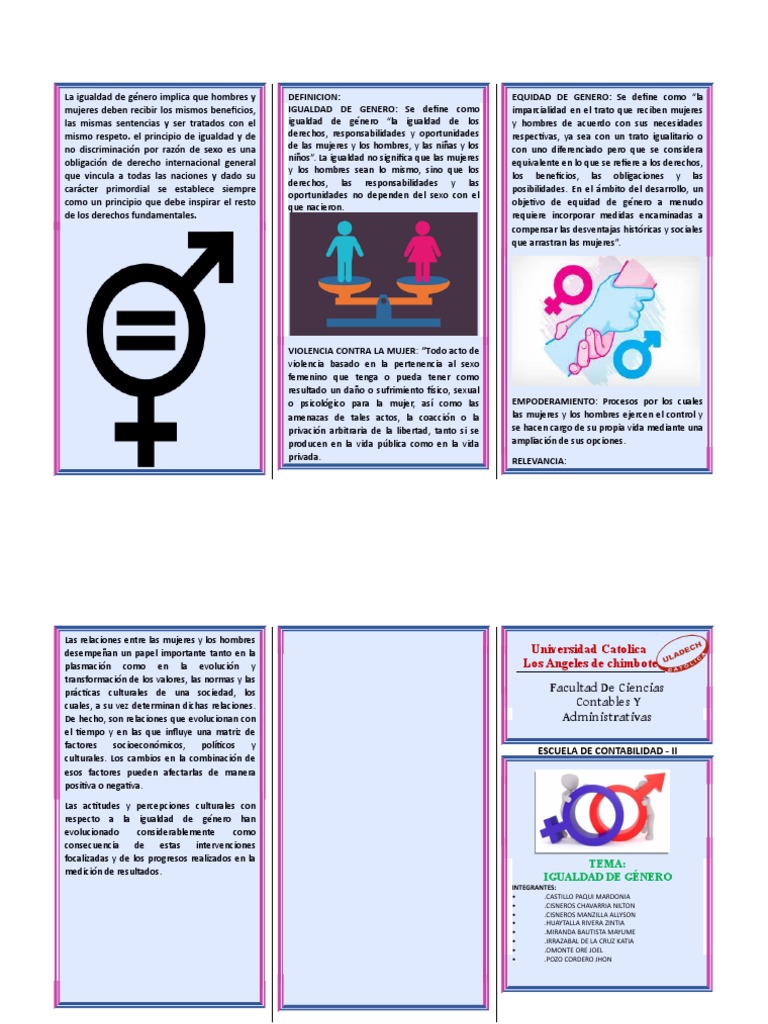 Igualdad de Genero | PDF | Igualdad de género | Estudios de género