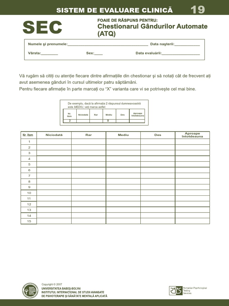 19 ATQ FR | PDF