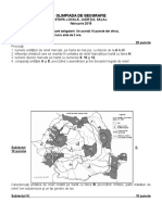 Olimpiada Geografie Faza Loca