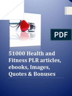 Health and Fitness PLR Articles.