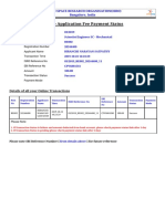 Online Application Fee Payment Status: Indian Space Research Organisation (Isro) Bangalore, India