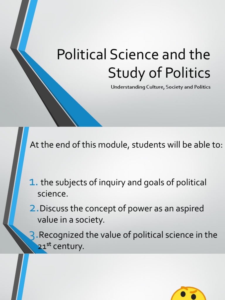 Goals and Scope of Political Science | PDF | Political Science | Science