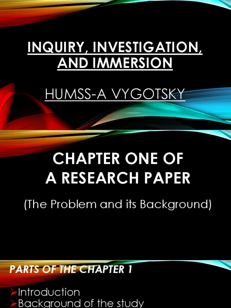 practical research chapter 5 parts