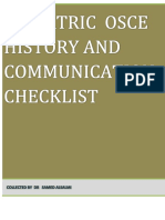 Pediatric Osce History and Communication Checklist-1