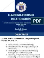 Learning-Focused Relationships: Lorelie C. Mission