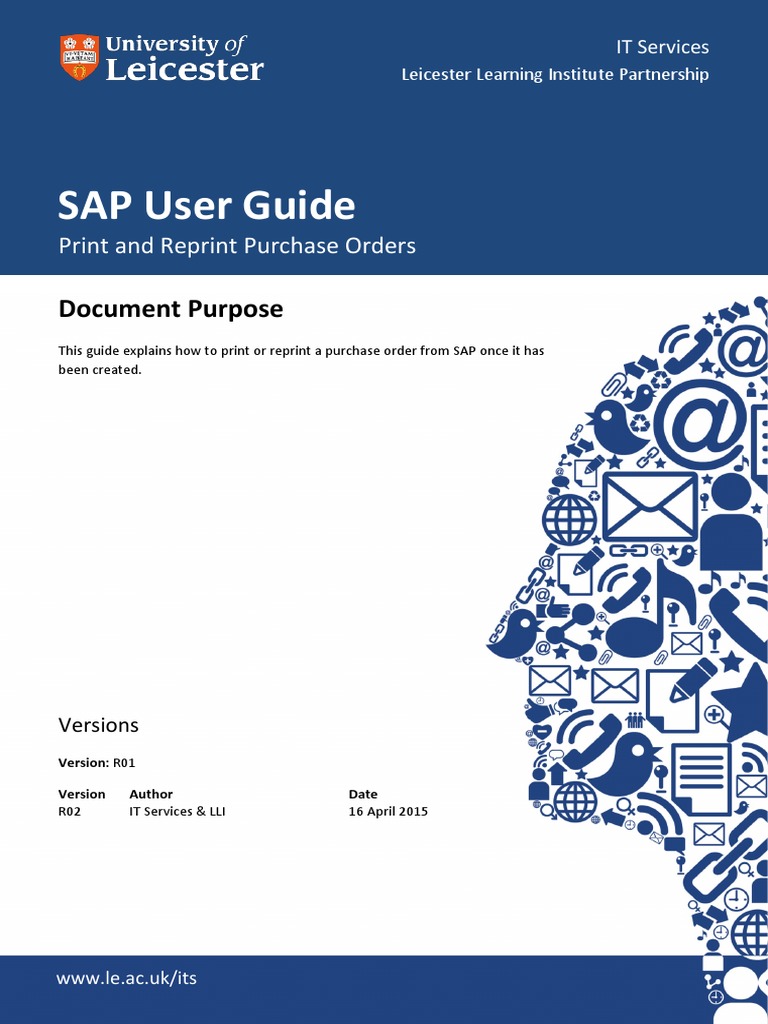 Print and Reprint Purchase Orders in SAP | PDF | Computing | Software