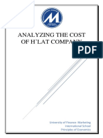 Analyzing The Cost of H'Lat Company: University of Finance-Marketing International School Principles of Economics