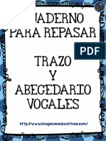 Cuaderno para Repasar Trazo y Abecedario Vocales PDF