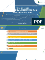 Pokok Pokok Arah Kebijakan Pembangunan Nasional Tahun 2020