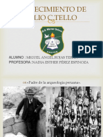Diapositivas Fallecimiento de Julio C Tello