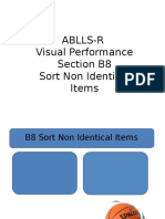 Ablls-R Visual Performance Section B8 Sort Non Identical Items