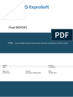 Loss of Well Control Occurrence and Size Estimators