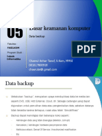 Dasar Keamanan Komputer: Data Backup