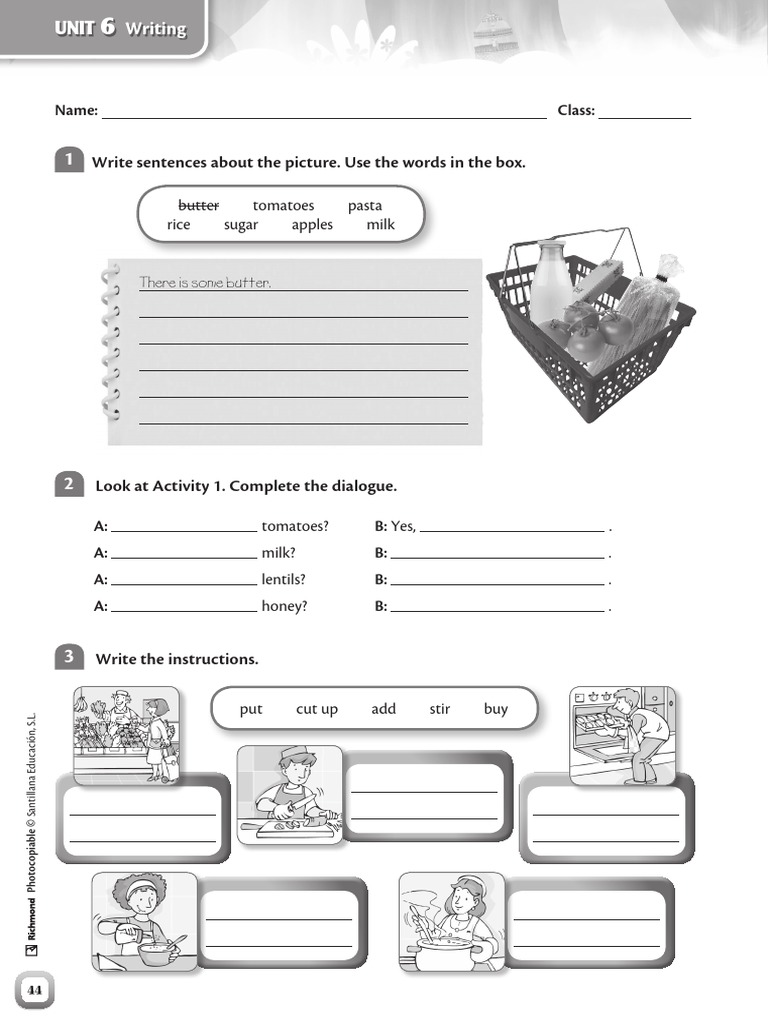 Wonder 4 Unit 6 Writing | PDF