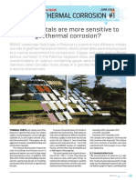 Which Metals Are More Sensitive To Geothermal Corrosion? Geothermal Corrosion #1