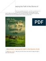 Bible Study: Keeping The Faith in The Storms of Life