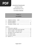 IB Math: Algebra Notes 