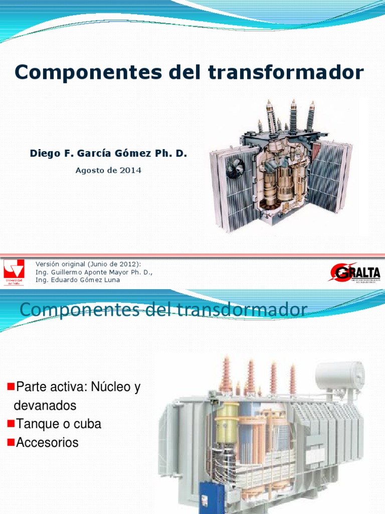 Partes y componentes del transformador | PDF | Transformador | Inductor