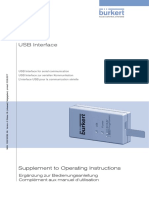 USB Interface: Supplement To Operating Instructions