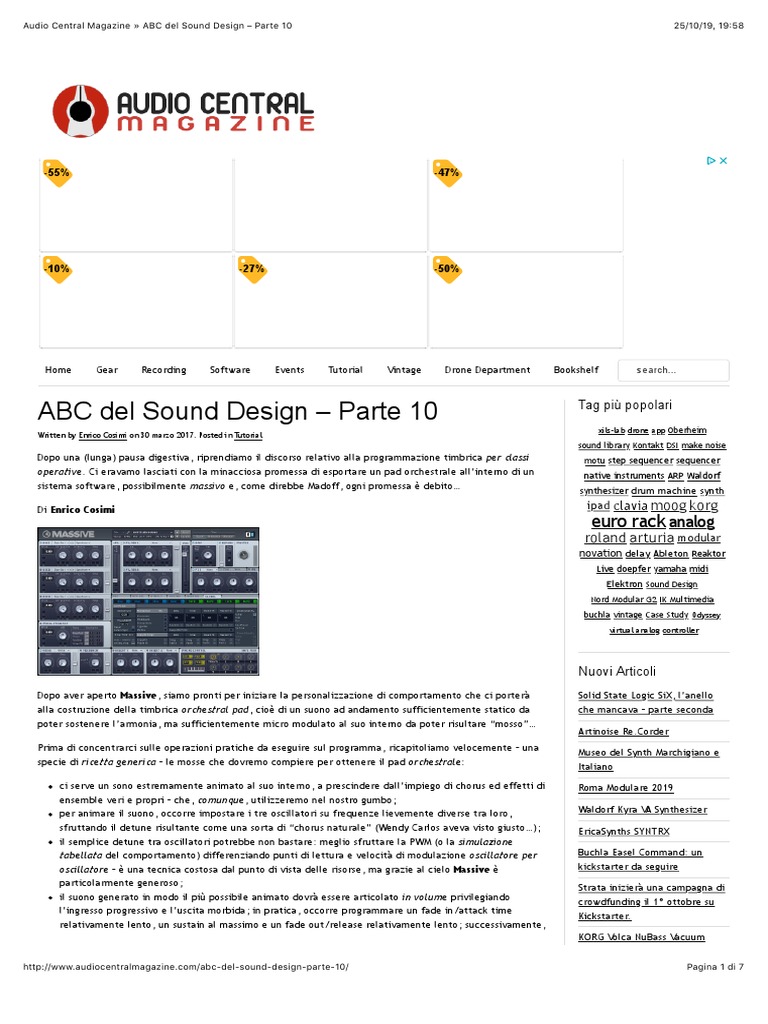 Audio Central Magazine ABC Del Sound Design - Parte 10 | PDF