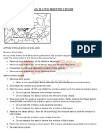 Nissan 350Z 2003-04 Window Regulator Motor Reset Procedure