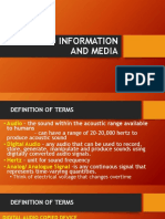 Audio Information and Media