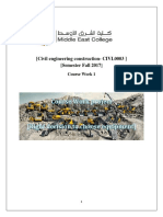 (Civil Engineering construction-CIVL0003) (Semester Fall 2017