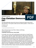 Can Christian Democracy Save Us - Boston Review
