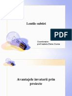 Proiect Didactic - Lentile Subtiri