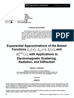 Exponential Approximations of The Bessel Functions I0,1 (X), J0,1 (X), Y0 (X), and H01,2 (X), With Applications To Electromagnetic Scattering, Radiation, and Diffraction (EM Programmer's Notebook)