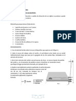 Segunda Ley Newton Experimento