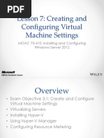 70-410 R2 Creating and Configuring Virtual Machine Settings