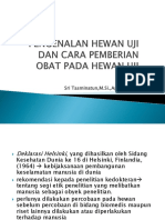 Pengenalan Hewan Uji Dan Cara Pemberian Obat