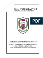 Program Wali Kelas Vii b