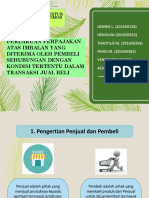 Perlakuan Perpajakan Atas Imbalan Yang Diterima Oleh Pembeli