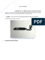 Lasers - Principles: (Laser Pointer - This Photo Was Provided by Physics World)