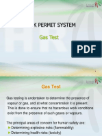 Gas Test Work Permit