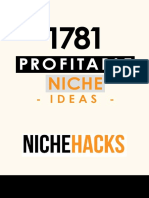1781 Profitable Niche Ideas 2017 Update