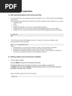 Lab 01. Instance Exploration: A. DB2 Operating System Directories and Files