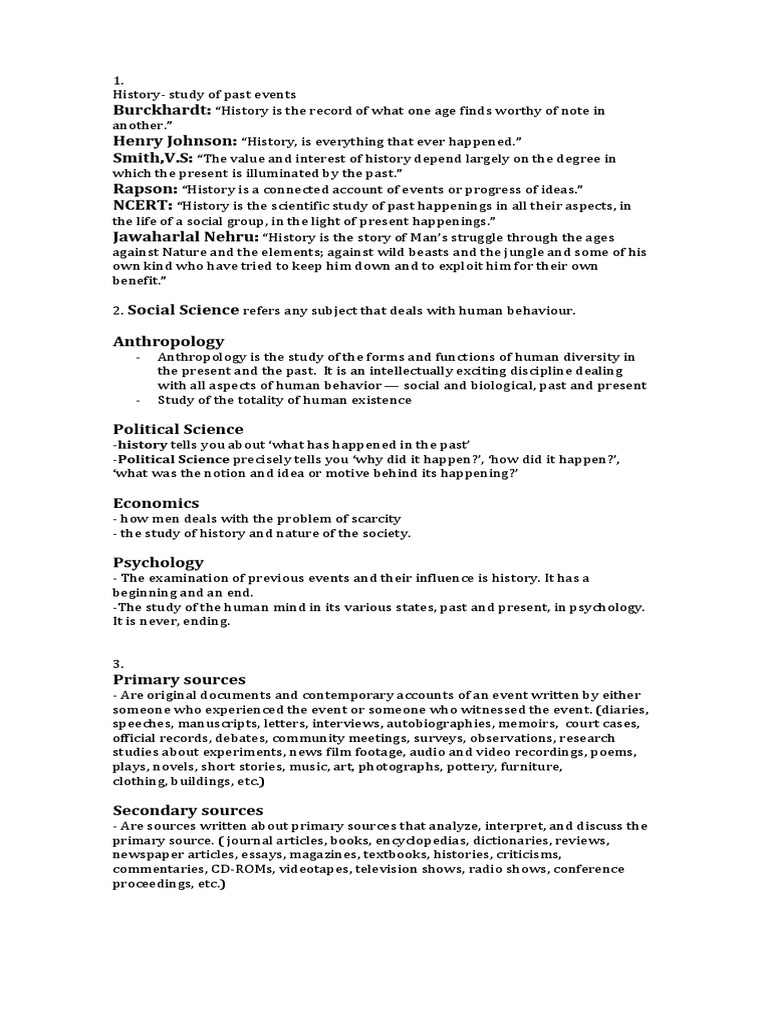 Understanding History and Its Sources | PDF | Primary Sources ...