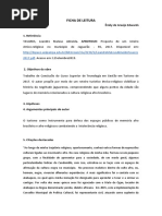MODELO DE FICHAMENTO DE TEXTO