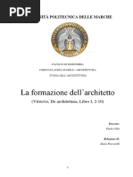 De Architettura Libro I - Formazione Del PDF