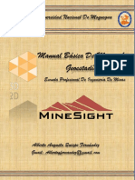 Manual básico de Minesight Geoestadística